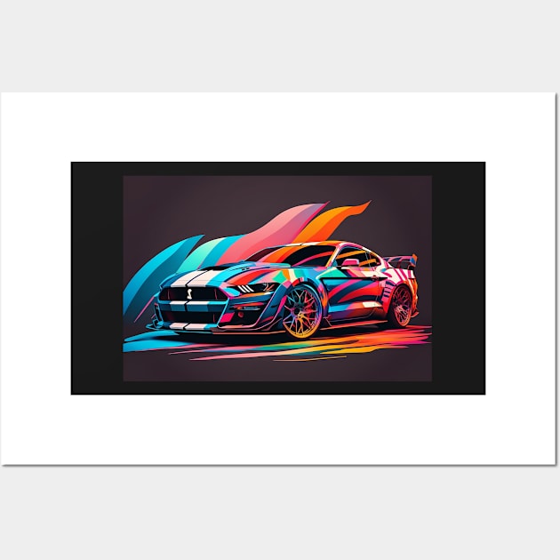 Exotic Car - Cobra - 1 Wall Art by PixelPusherArt